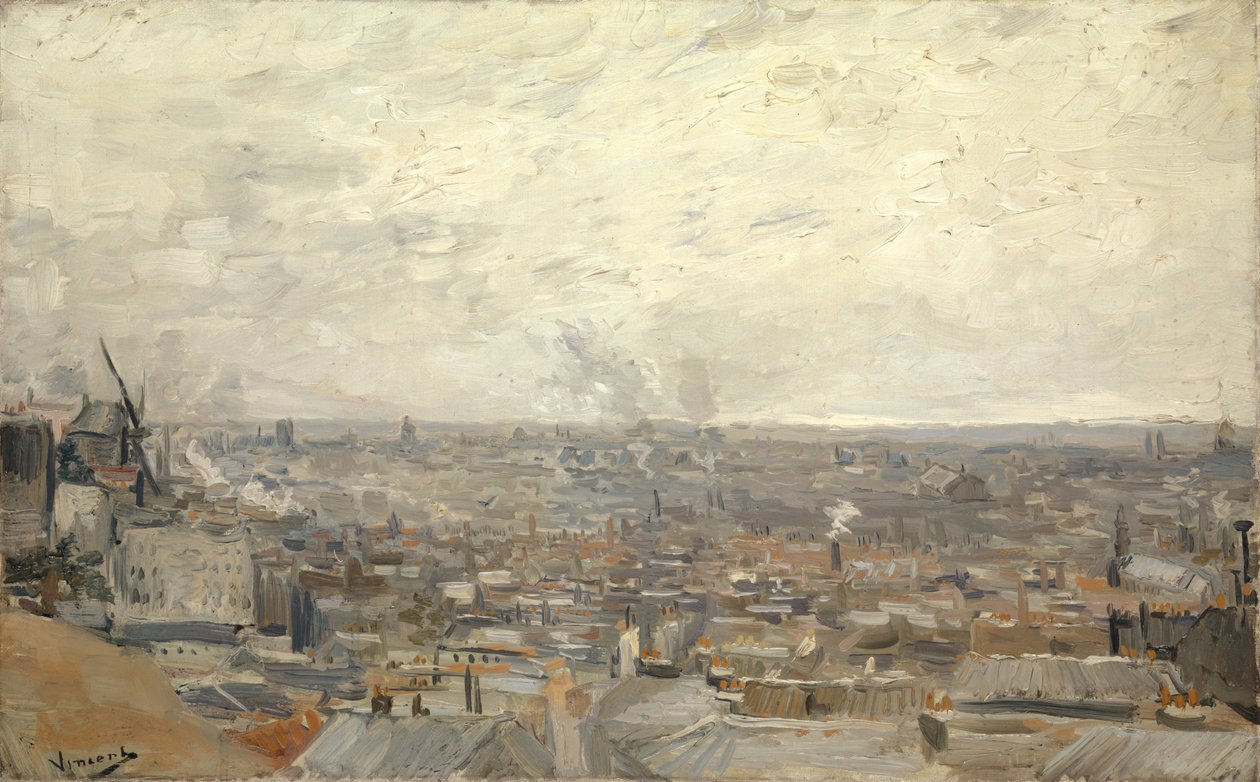 Utsikt från Montmartre av Vincent van Gogh
