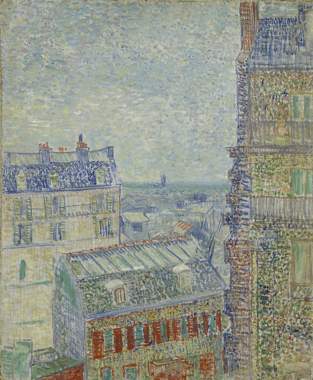 Utsikt från Theos lägenhet av Vincent van Gogh