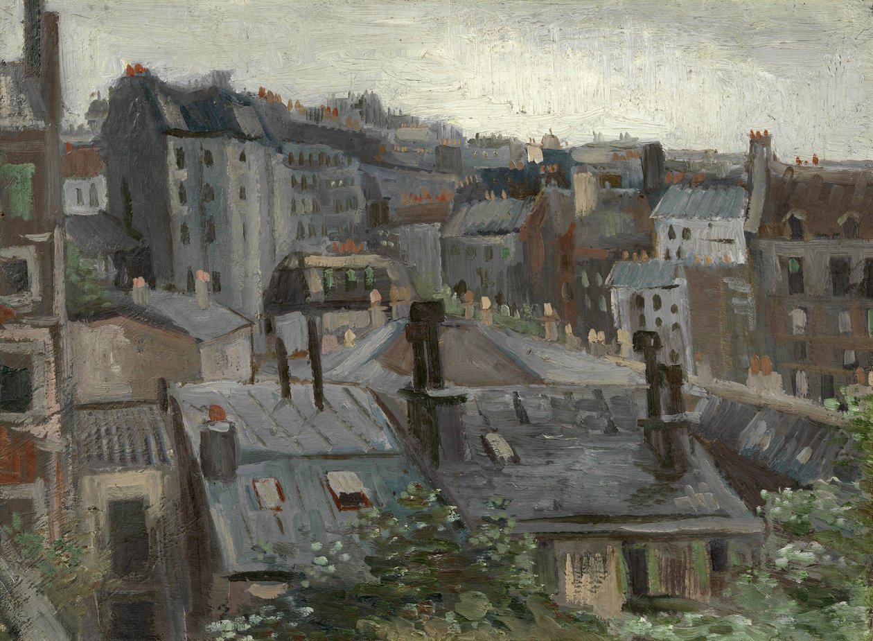 Utsikt från Vincents Studio par Gogh, Vincent, van (1853-1890). Olja på kartong, storlek: 30,1x40,8 av Vincent van Gogh