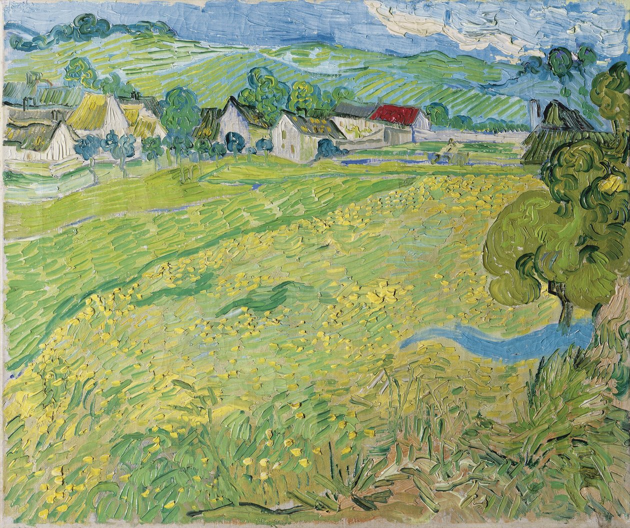 Utsikt över Vessenots i Auvers, 1890 av Vincent van Gogh