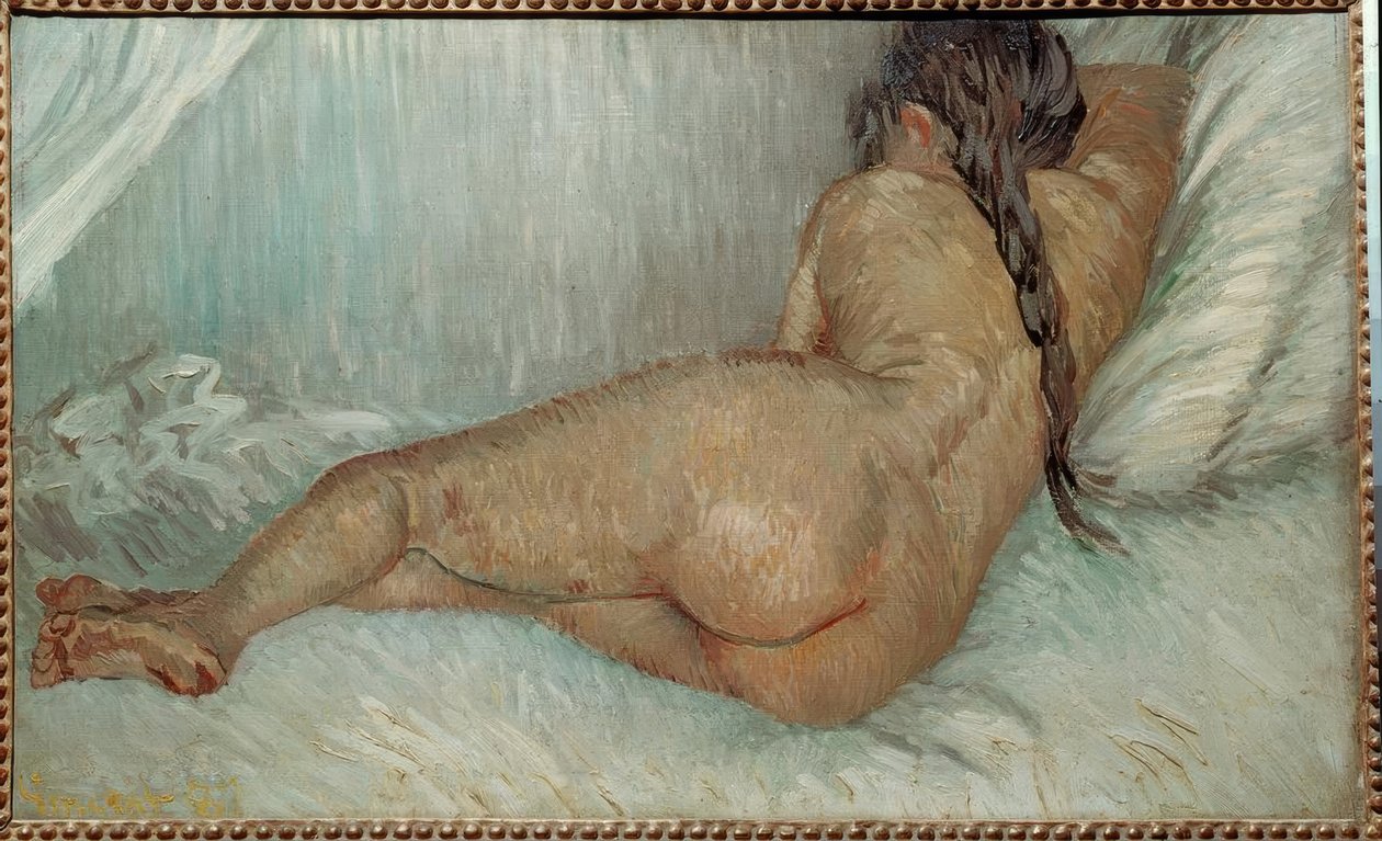 Kvinnlig naken bakifrån av Vincent van Gogh
