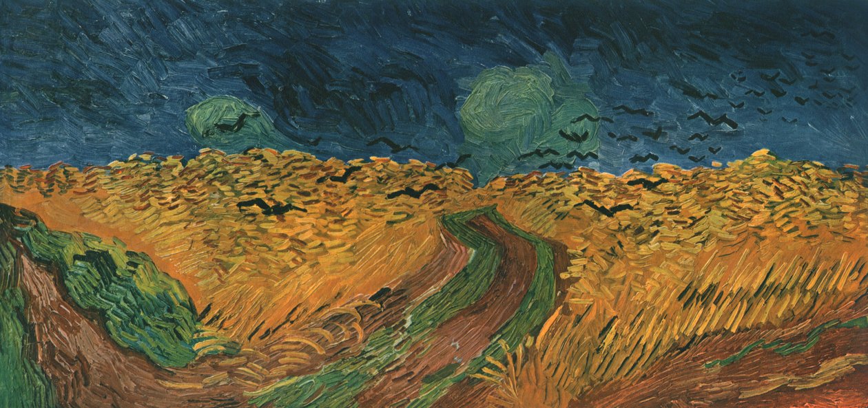 Wheatfield with Crows, juli 1890, 1947. av Vincent van Gogh