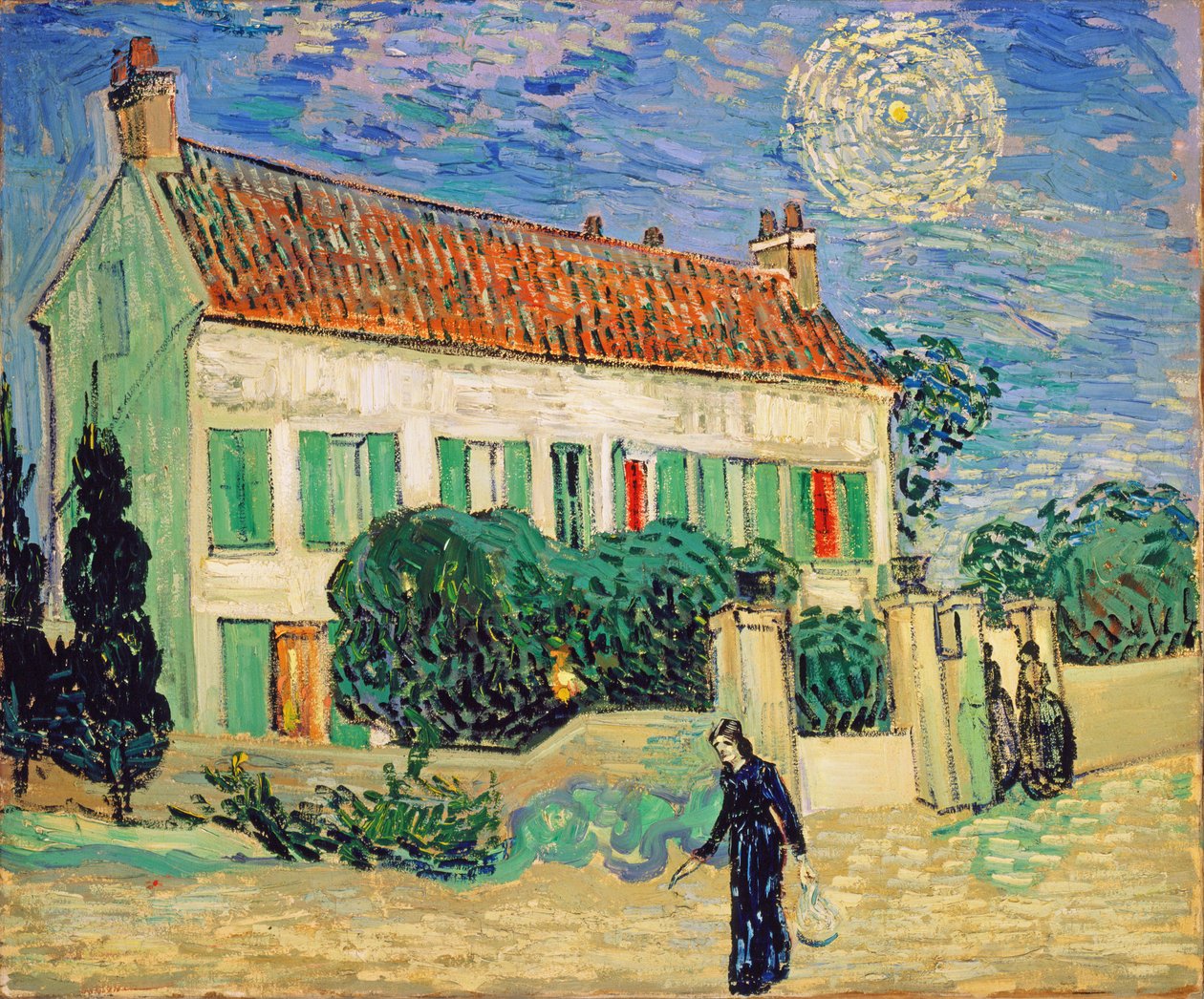 Vita huset på natten av Vincent van Gogh