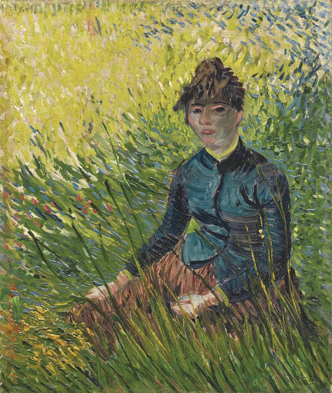 Kvinna i ett vetefält Kvinna i ett vetefält, 1887 av Vincent van Gogh