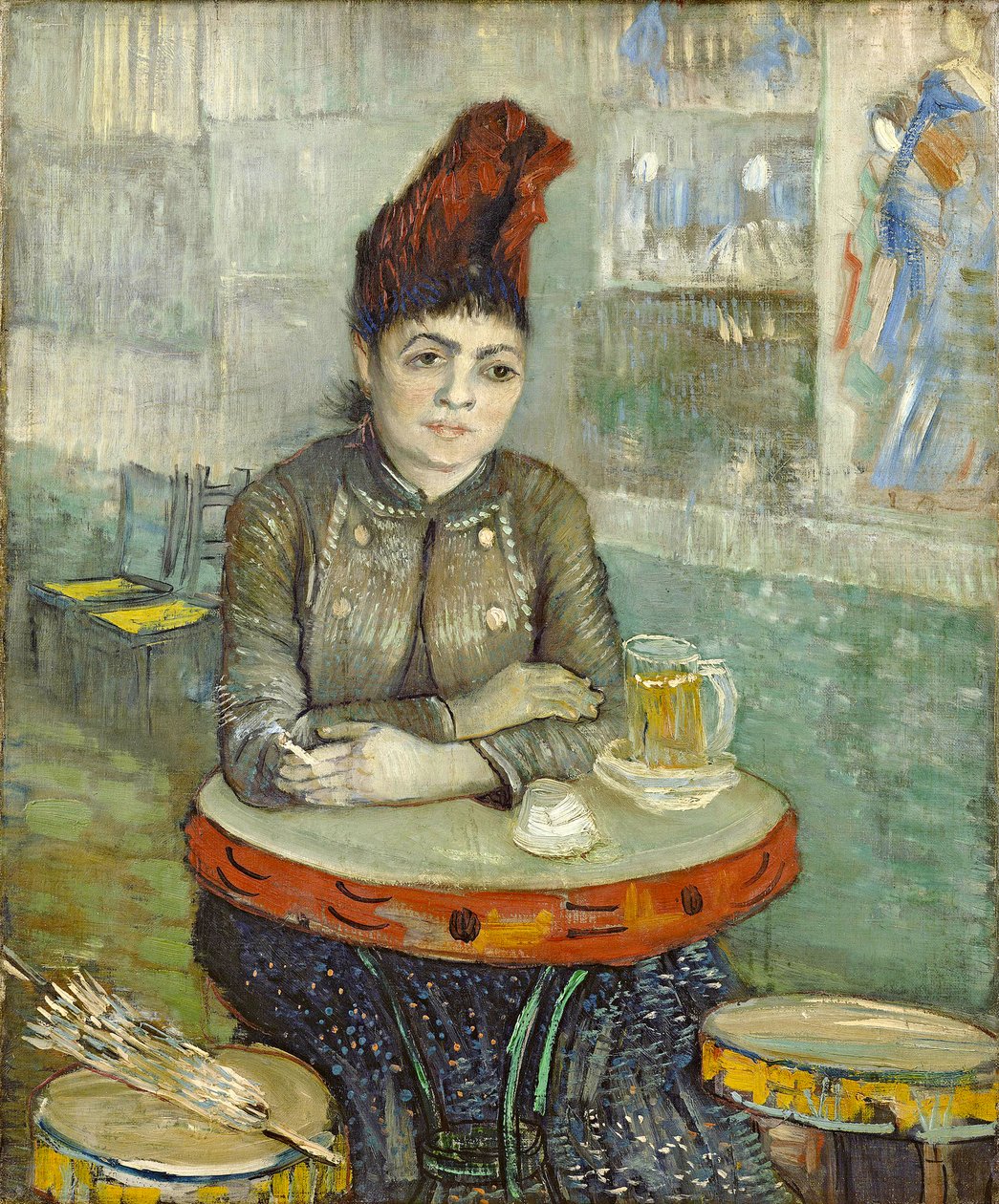 Kvinna i "Cafe Tambourin" av Vincent van Gogh