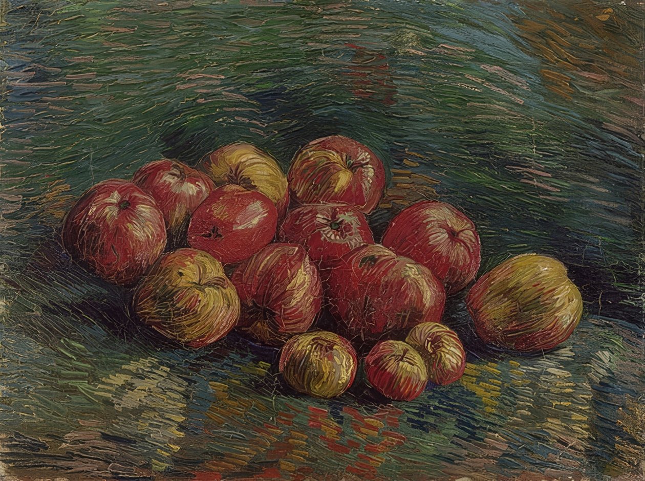 Äpplen. 1887 av Vincent van Gogh