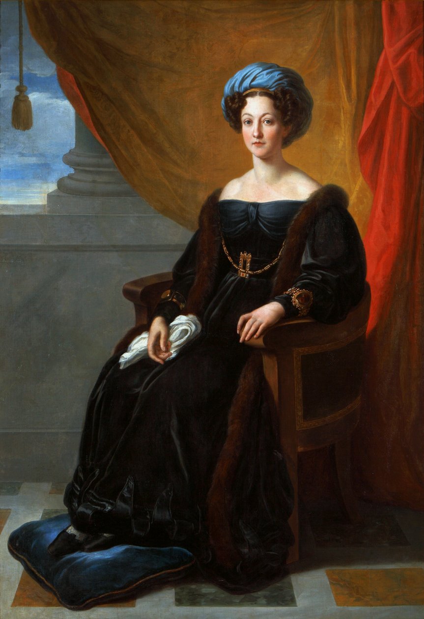 Porträtt av Klementyna Ostrowska, född Sanguszko. av Vincenzo Camuccini
