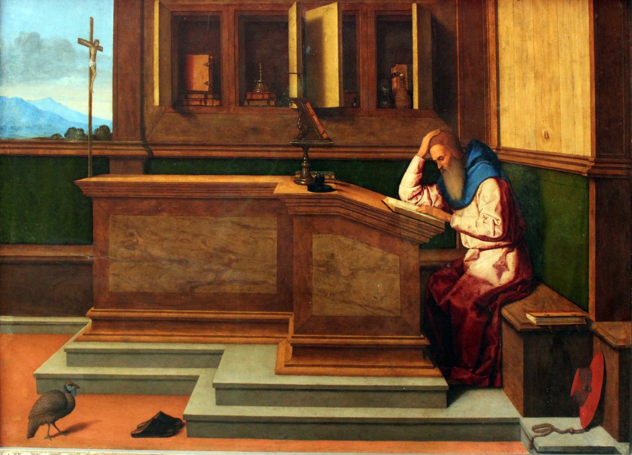 Den helige Hieronymus i sitt arbetsrum av Vincenzo di Biagio Catena