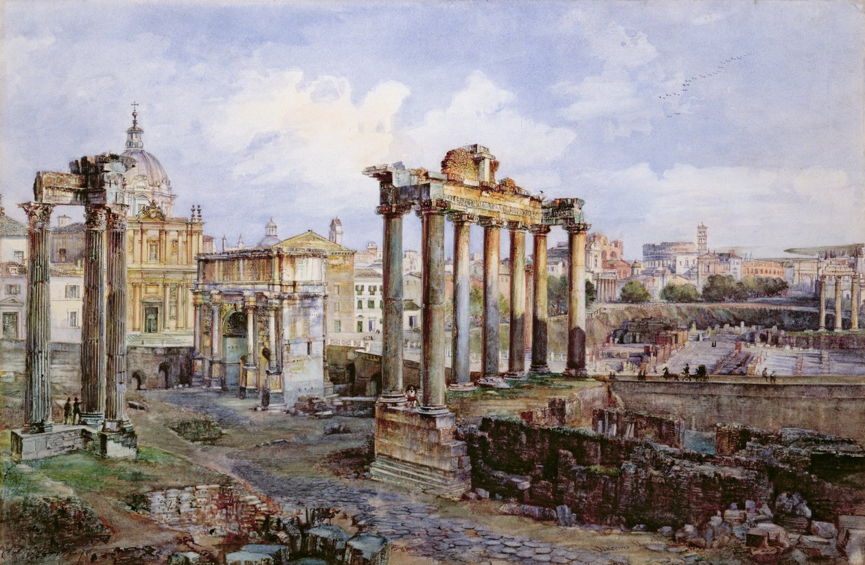 Forumet, Rom, 1878 av Vincenzo Marchi
