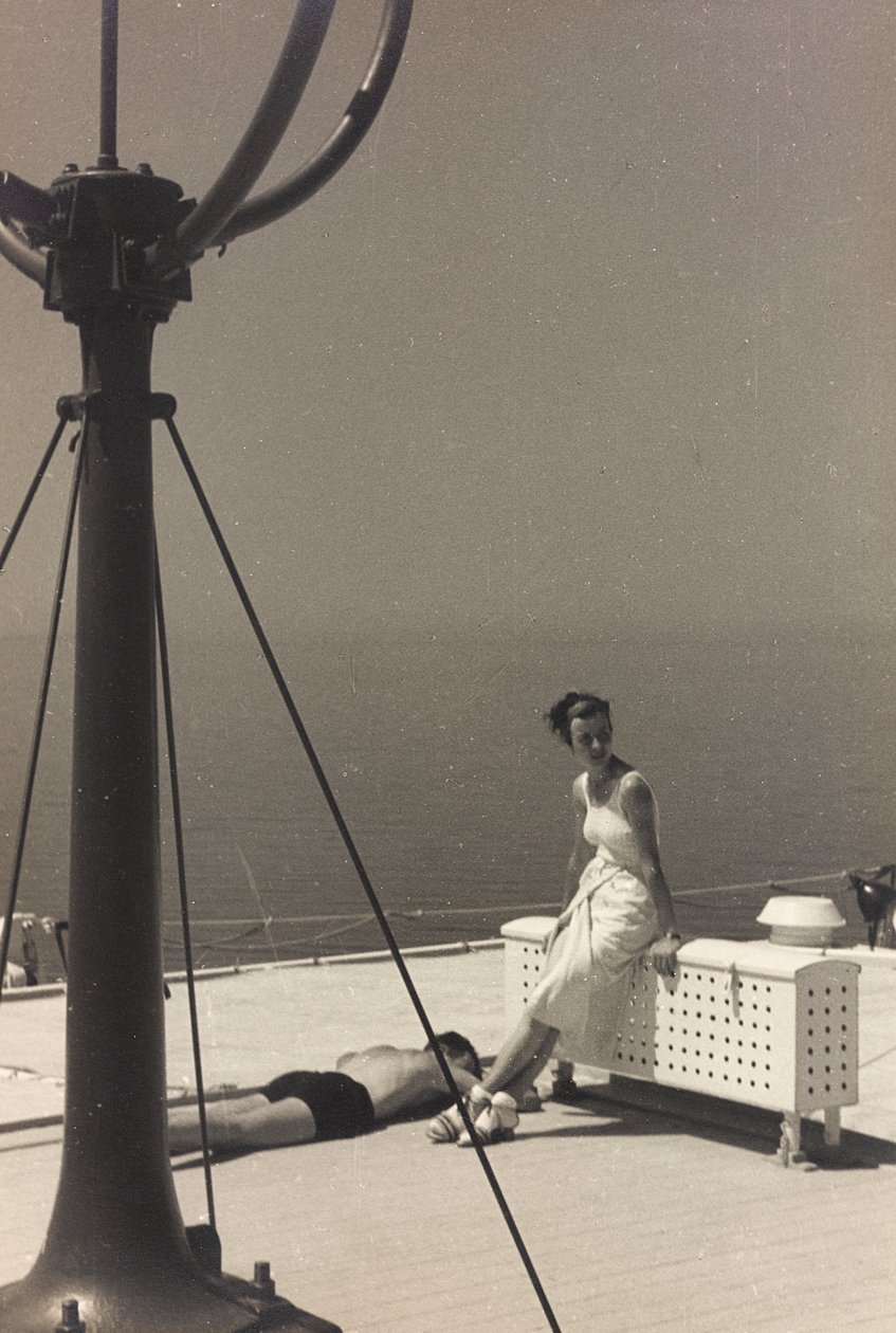 Par ombord på kryssningsfartyget "Oceania", från albumet "At the Edge of Oceania 28th July to 10th August 1935 av Vincenzo Balocchi