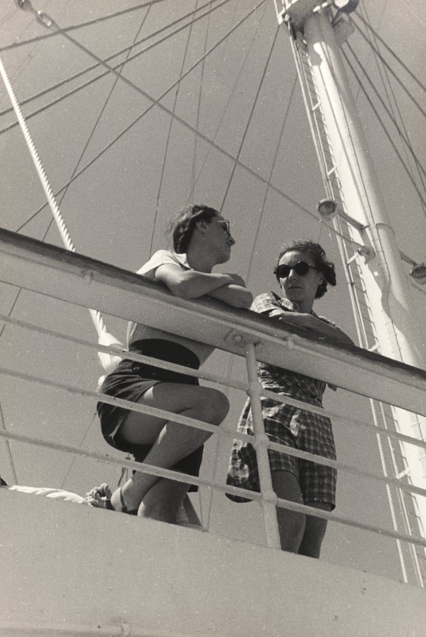 Passagerare ombord på kryssningsfartyget "Oceania", från albumet "At the Edge of Oceania 28th July to 10th August 1935 av Vincenzo Balocchi