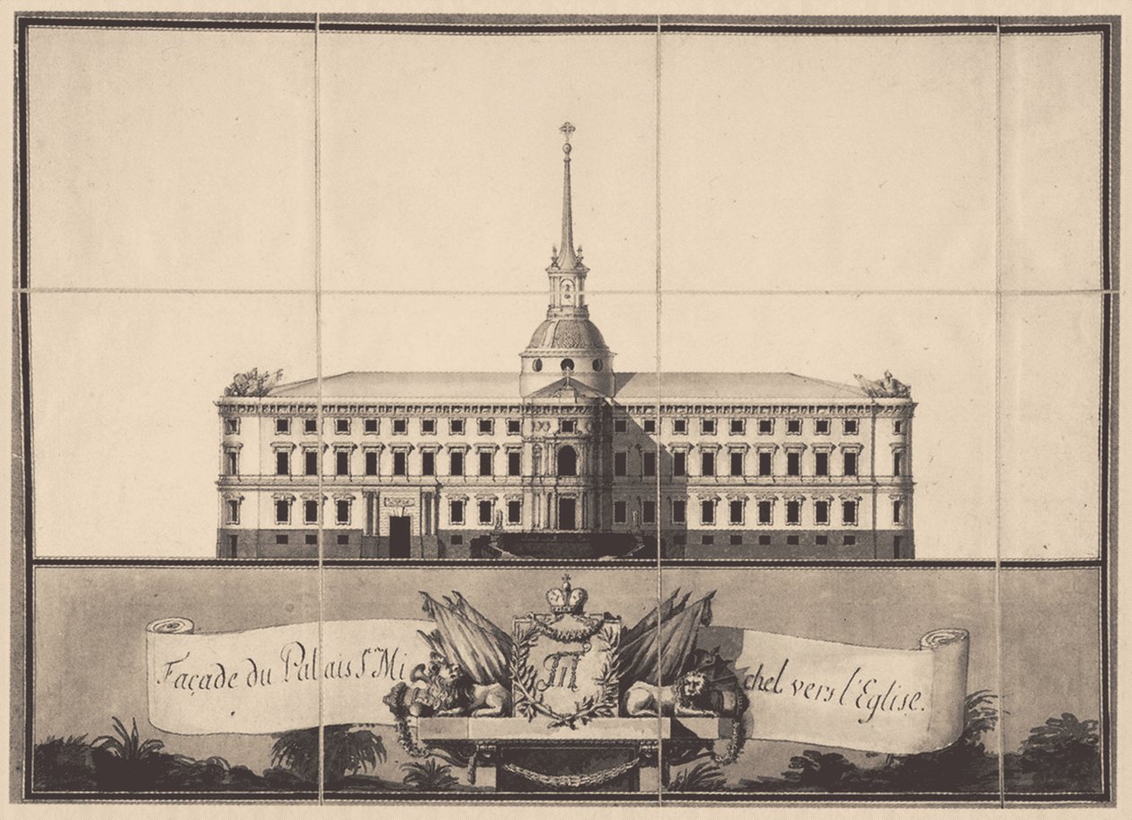 Saint Michaels Castle i Sankt Petersburg, 1797 av Vincenzo Brenna