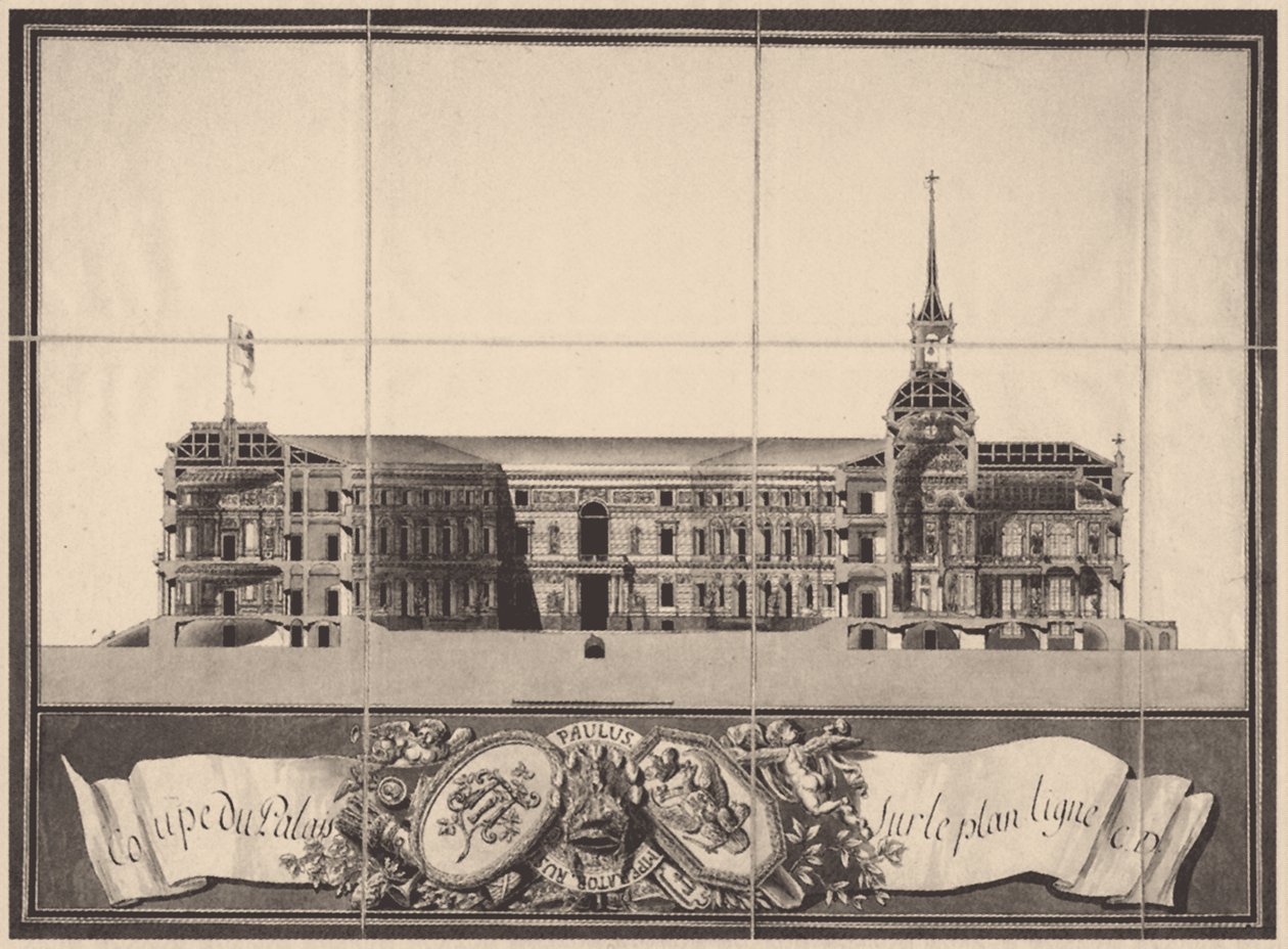 Saint Michaels Castle i Sankt Petersburg, 1797 av Vincenzo Brenna