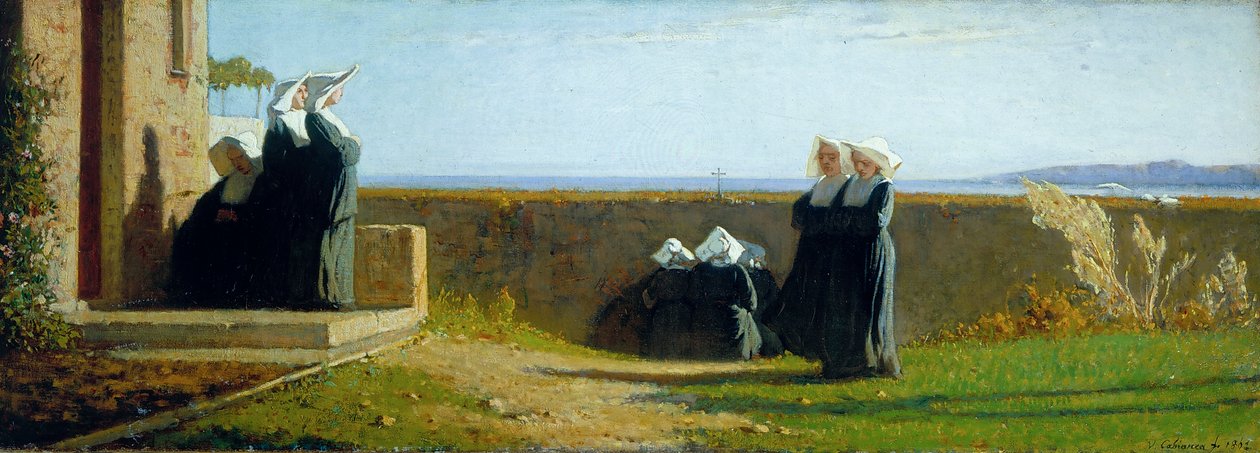 Nunnorna eller På morgonen av Vincenzo Cabianca