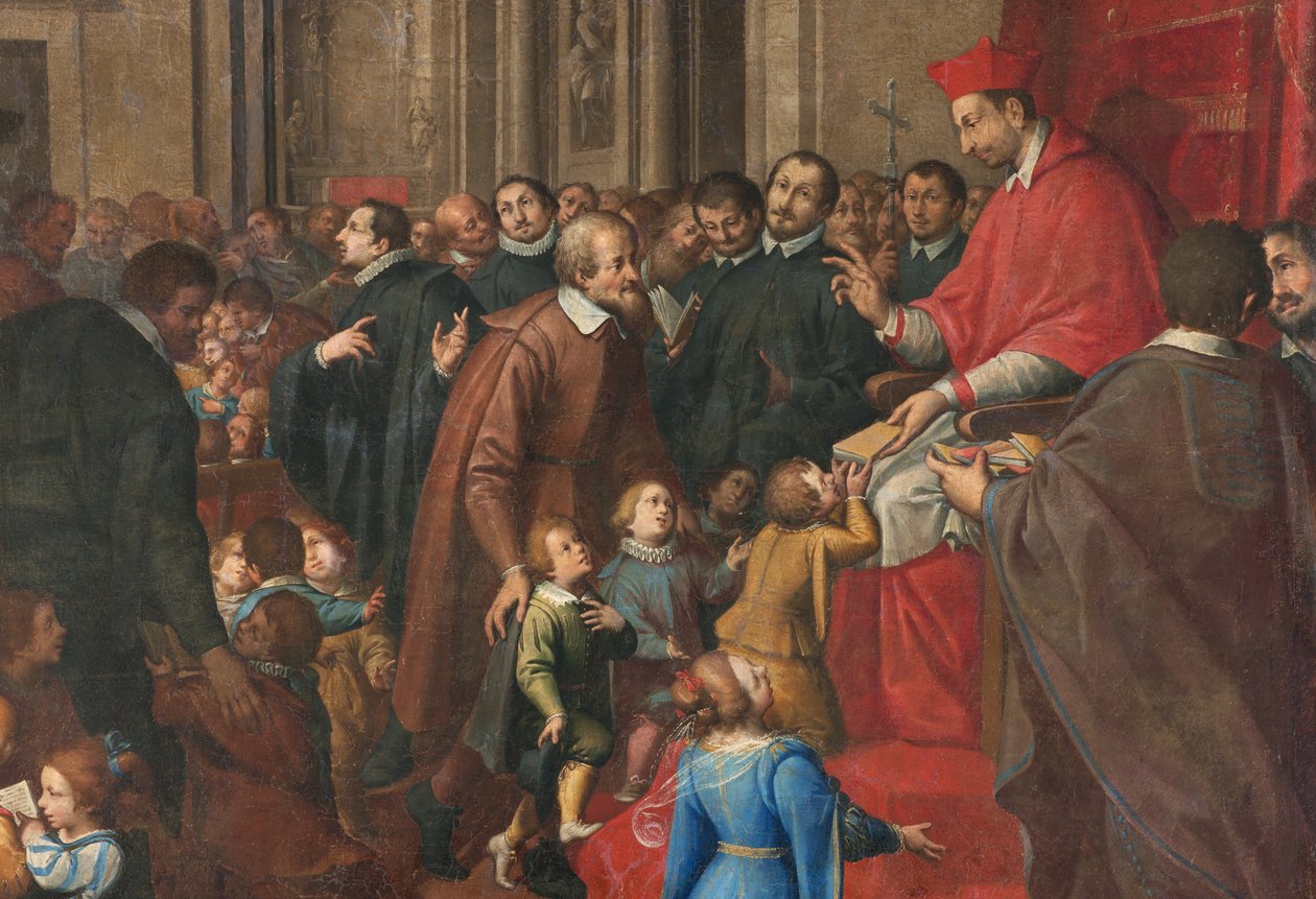 Milano, San Francesco da Paola-kyrkan, Fratelli Campi, San Carlo etablerar skolan för den kristna läran av Vincenzo and Campi Antonio Campi