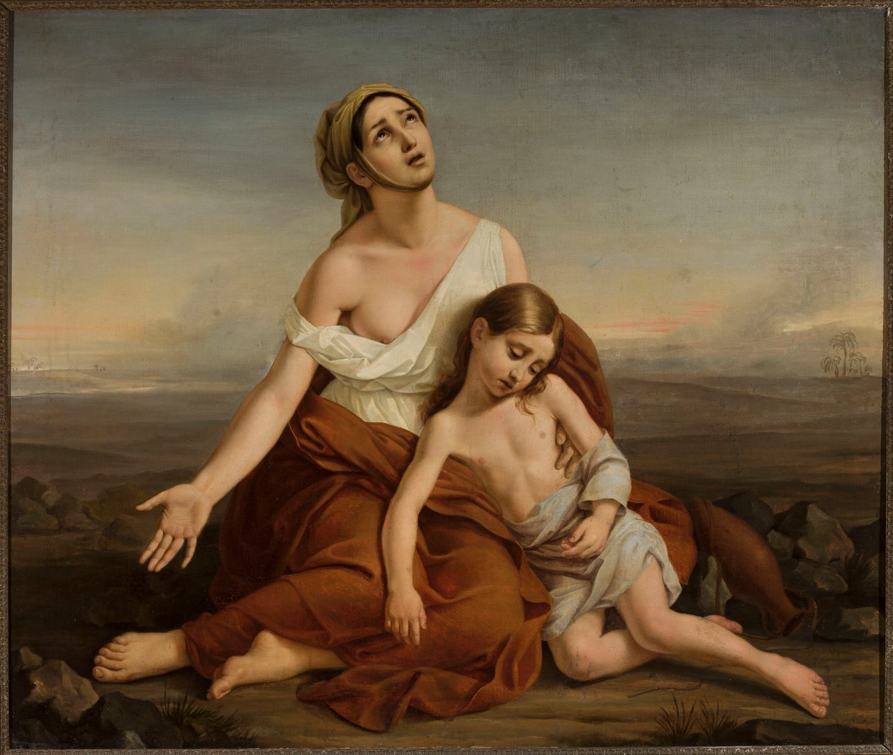 Hagar i öknen av Vincenzo Camuccini