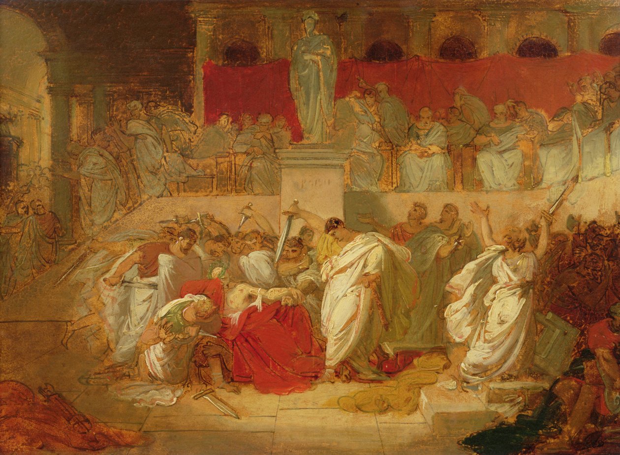 Caesars död av Vincenzo Camuccini