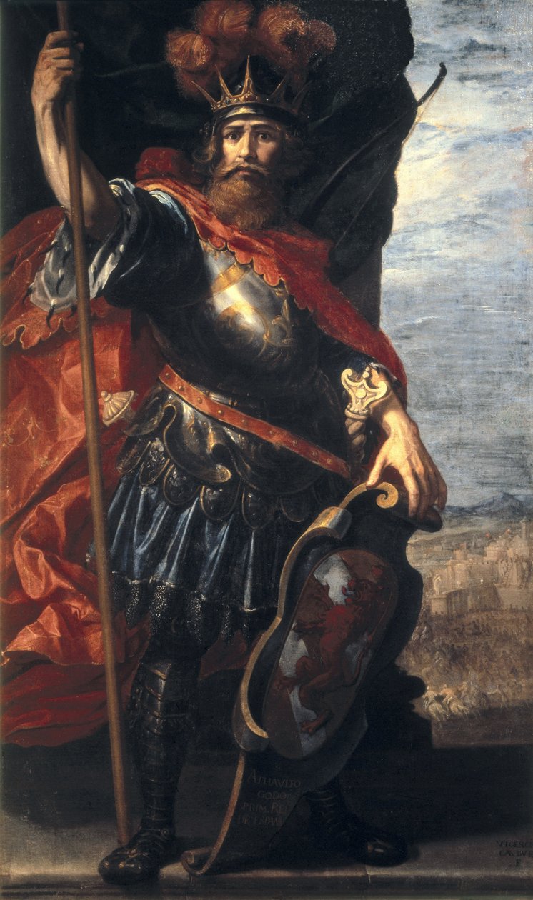 Porträtt av Athaulf, kungen av västgoterna av Vincenzo Carducci