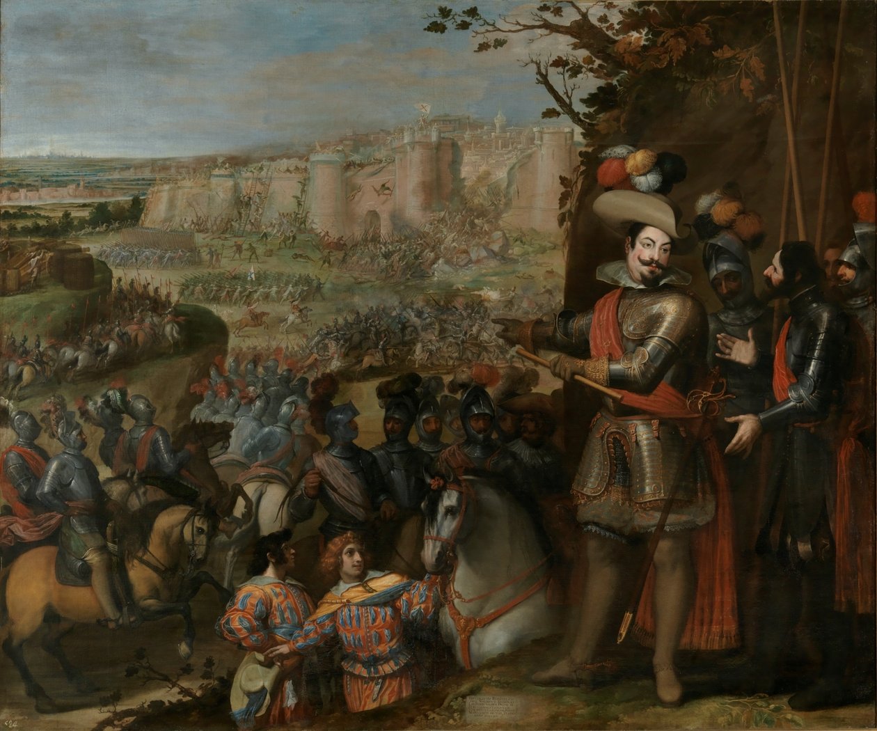 Rheinfelden intas (1633) av hertigen av Ferias trupper. av Vincenzo Carducci