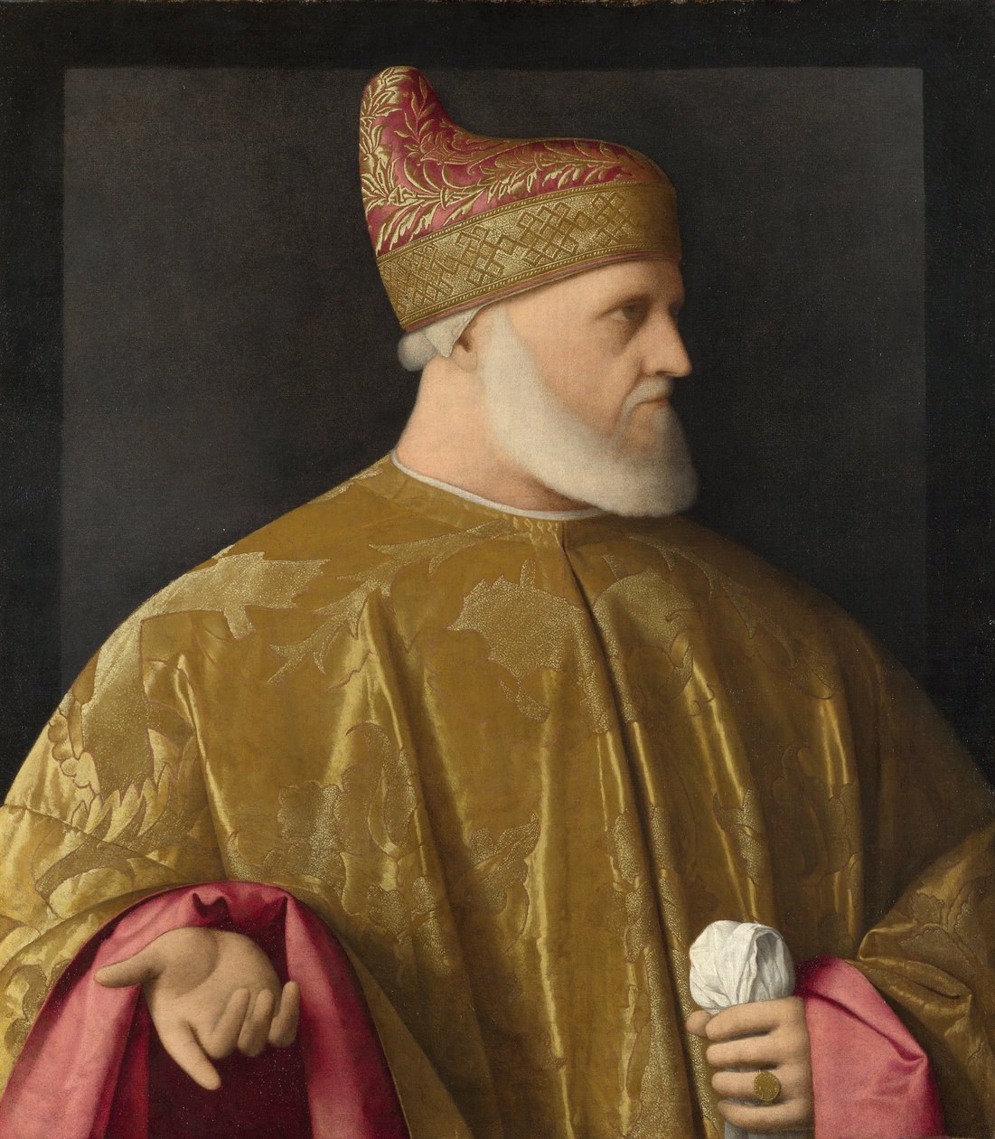 Porträtt av doge, Andrea Gritti av Vincenzo Catena