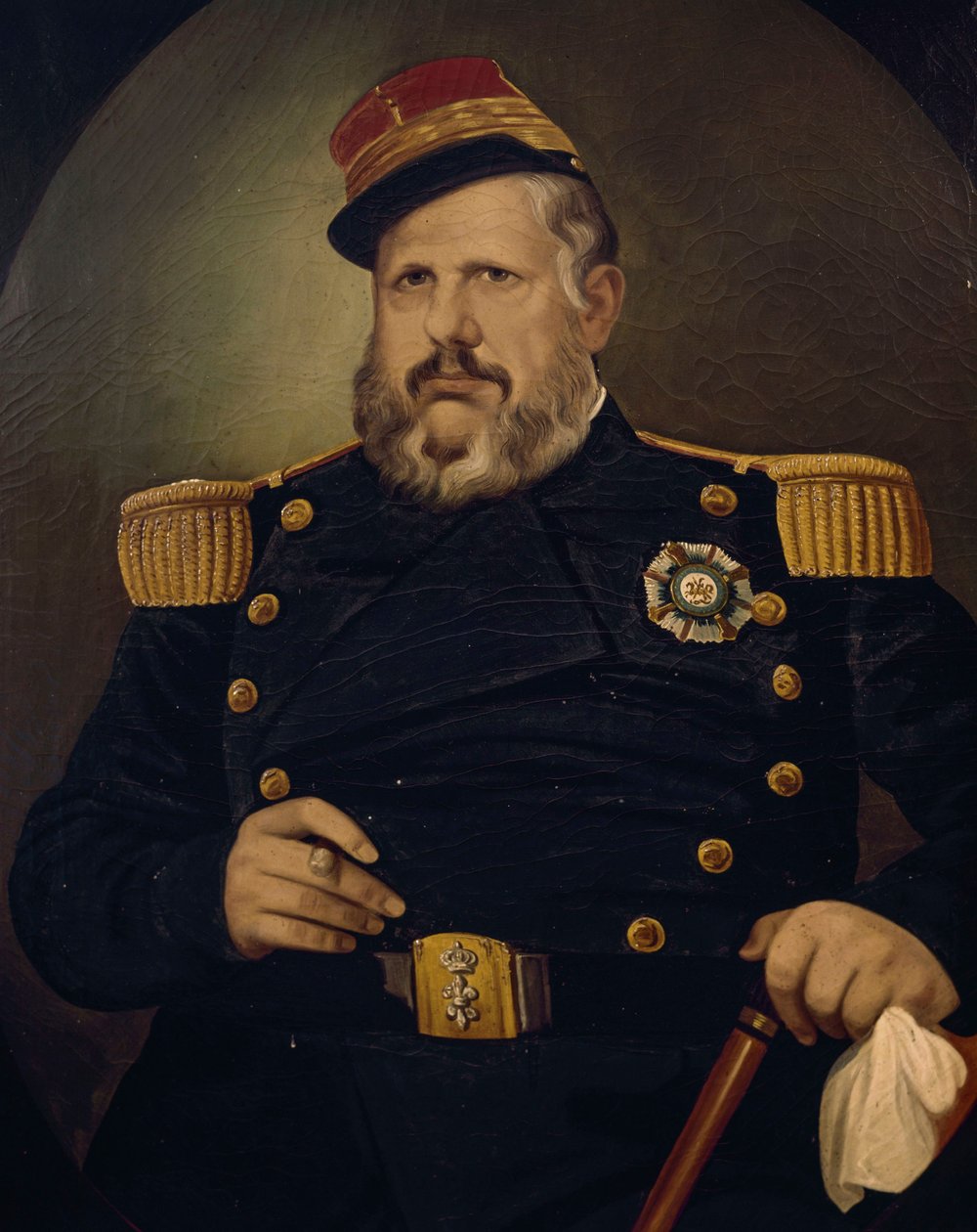 Porträtt av Ferdinand II av Bourbon-Två Sicilien (olja på duk) av Vincenzo De Mita
