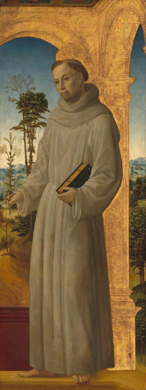 Sankt Antonius av Padua, ca. 14951500. av Vincenzo Foppa