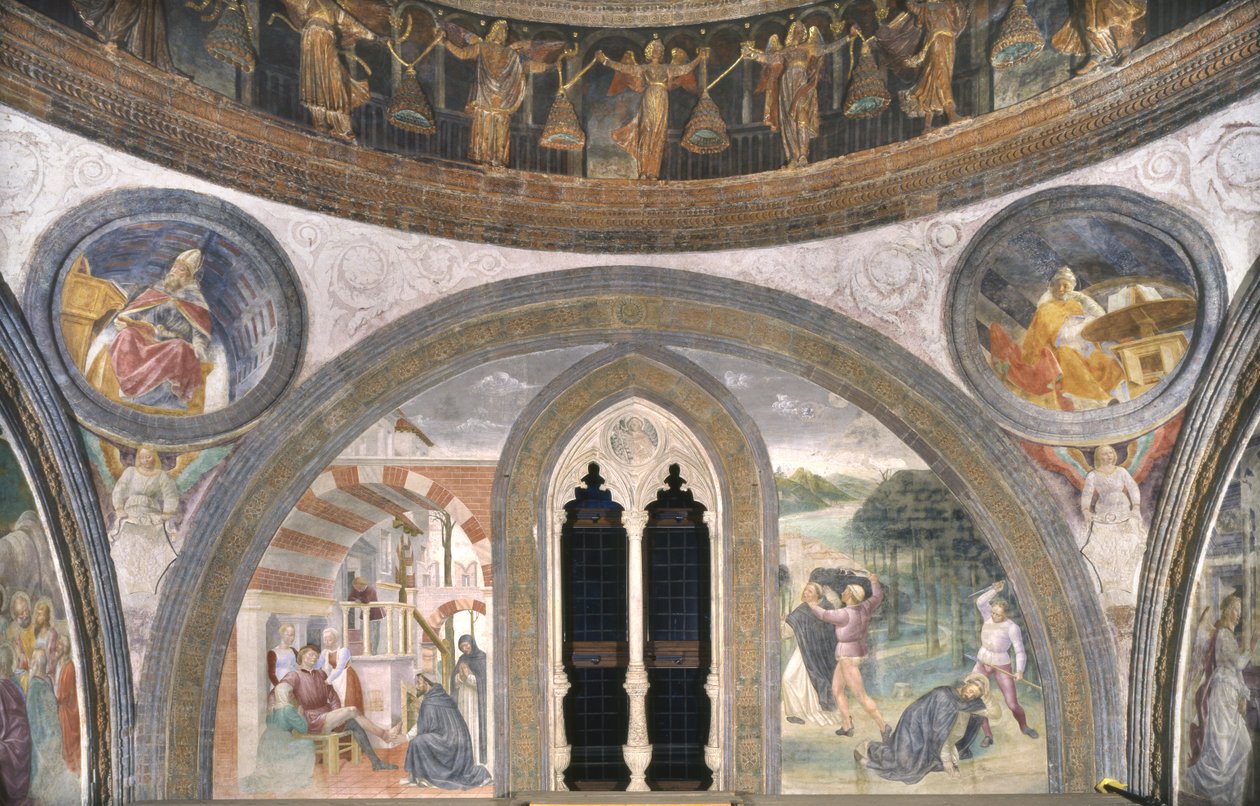 Scener från Sankt Peters martyr, 1466-1468 av Vincenzo Foppa