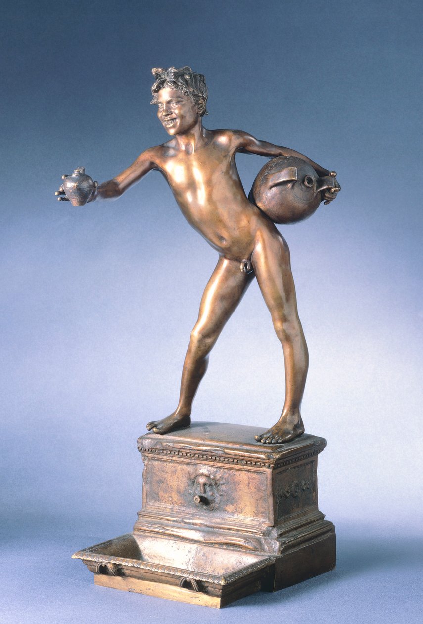 vattenbärare, av Vincenzo Gemito (1852-1929), brons, 25 cm av Vincenzo Gemito