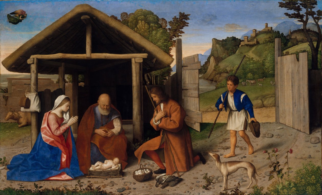 Herdarnas tillbedjan, troligen efter 1520. av Vincenzo di Biagio Catena