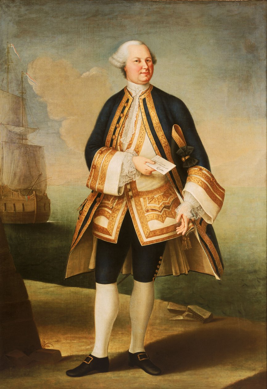 Kapten Sir Edward Hughes (cirka 1720-1794) av Violante Beatrice Siries