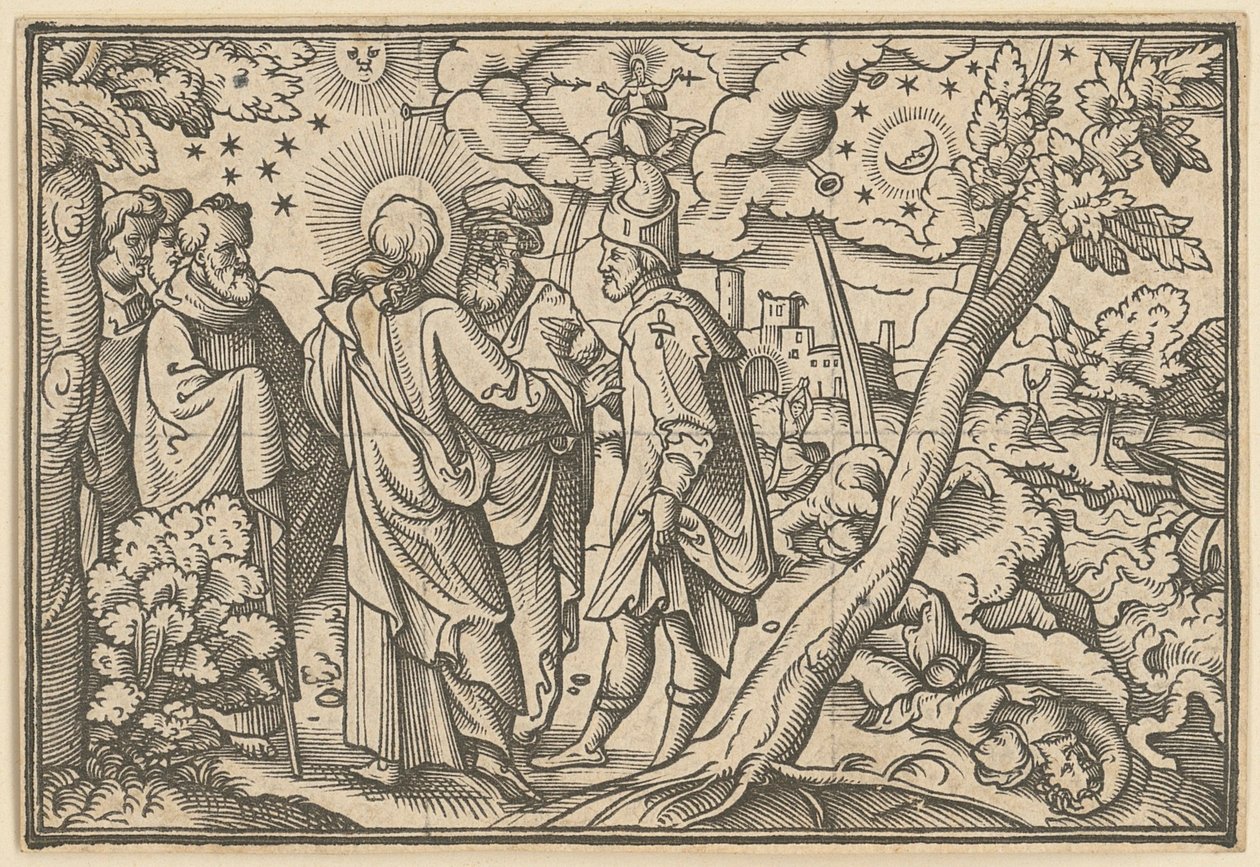 Kristus förutsäger Jerusalems förstörelse av Virgil Solis