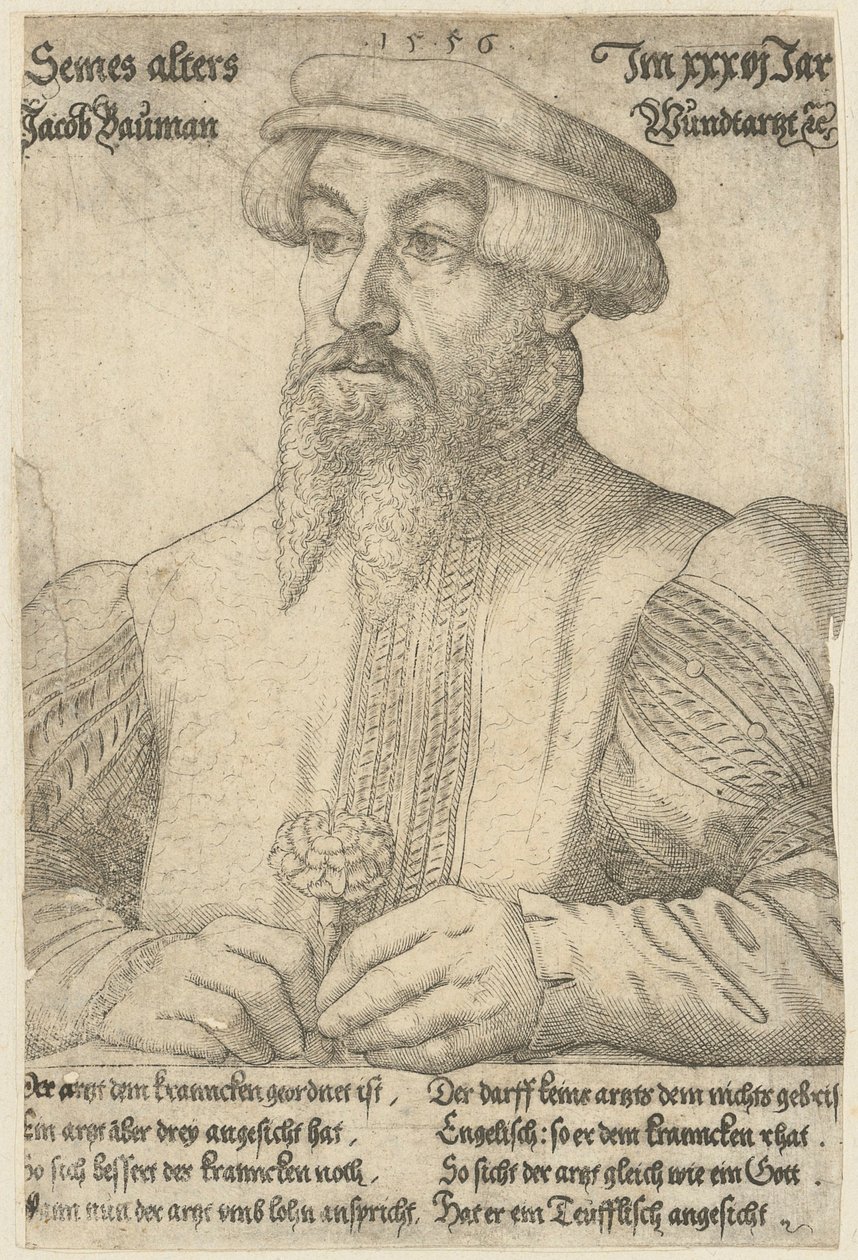Porträtt av Jakob Baumann av Virgil Solis