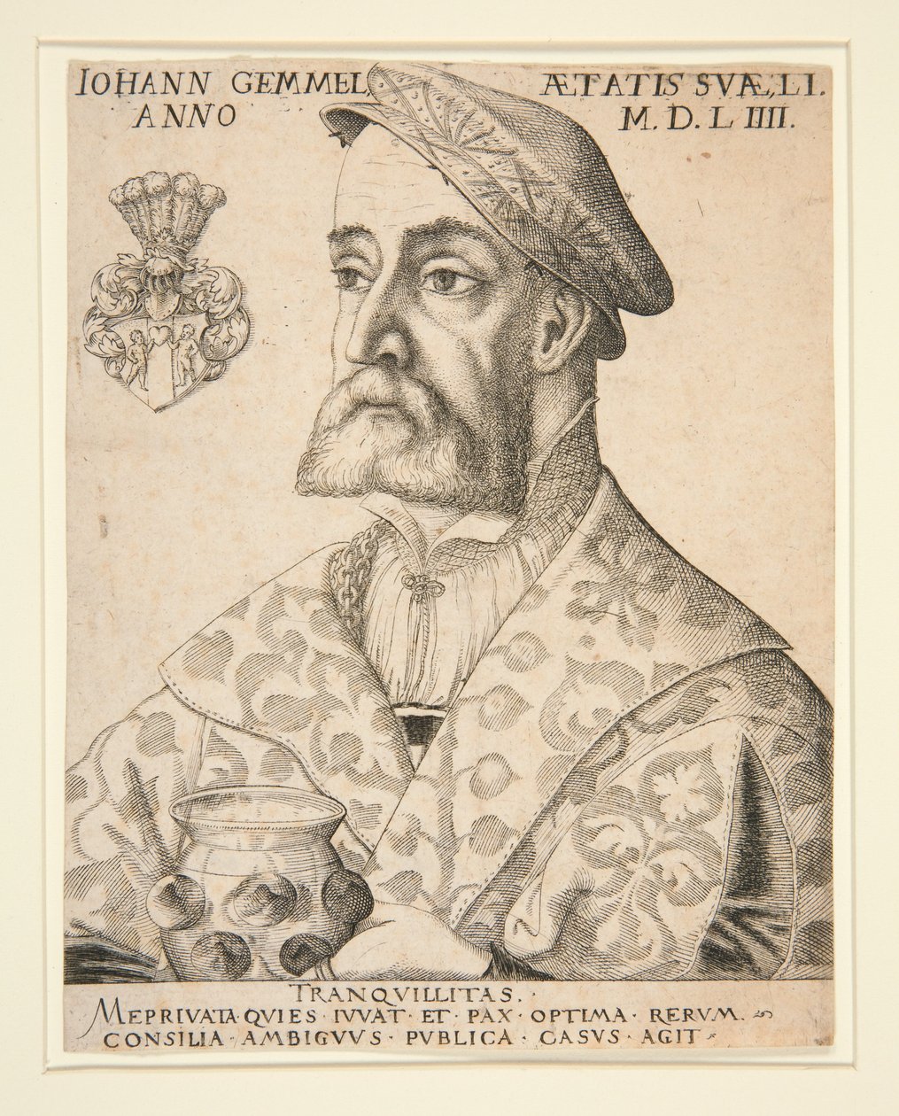 Porträtt av Joannes Gemmel av Virgil Solis