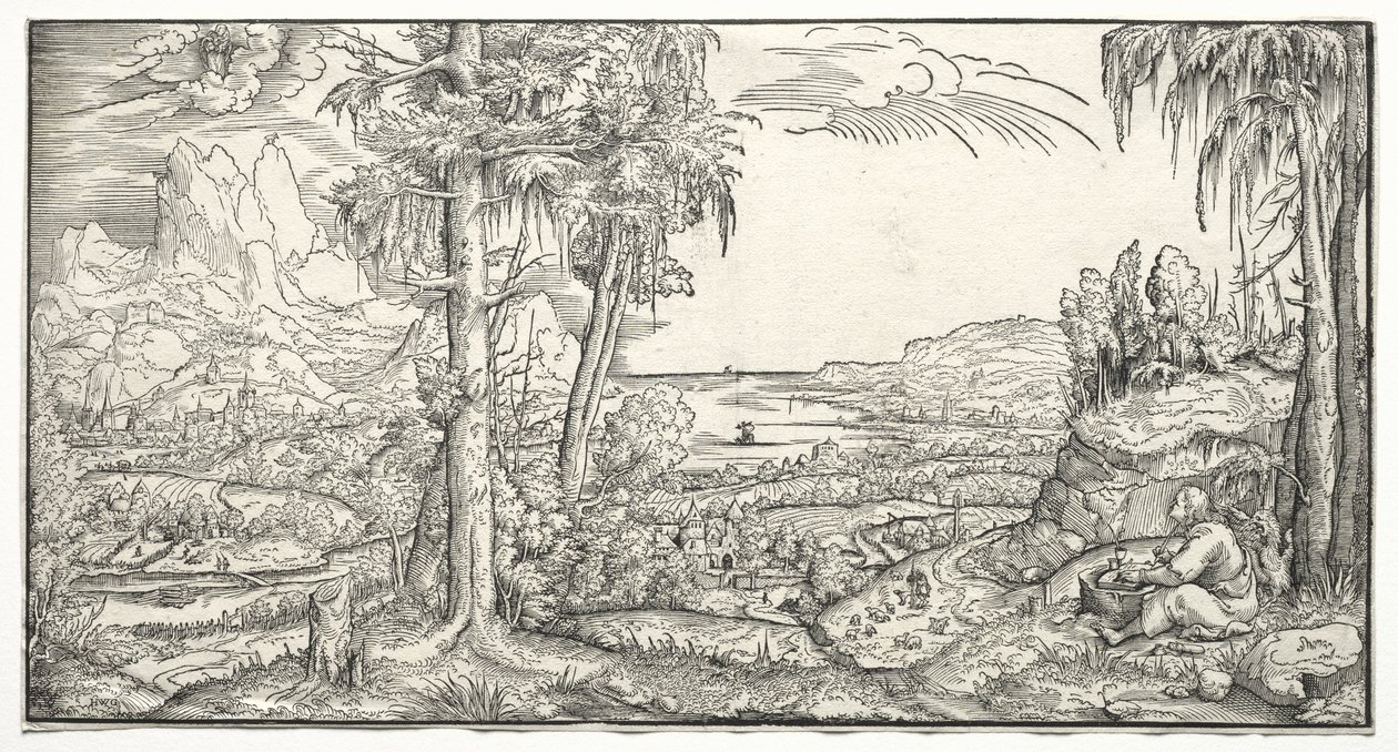 St John på ön Patmos av Virgil Solis