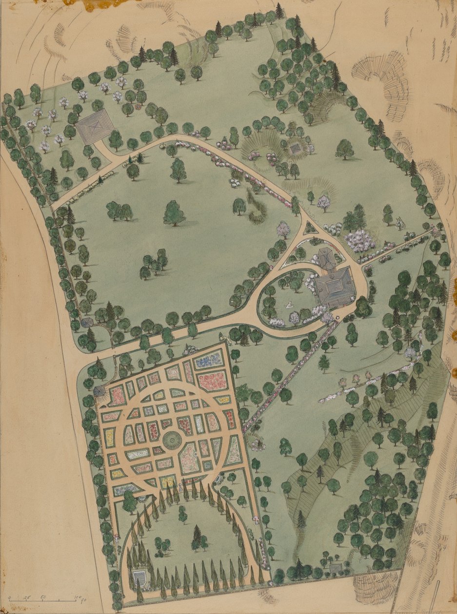 Jumel Estate, ca 1936. av Virginia Richards
