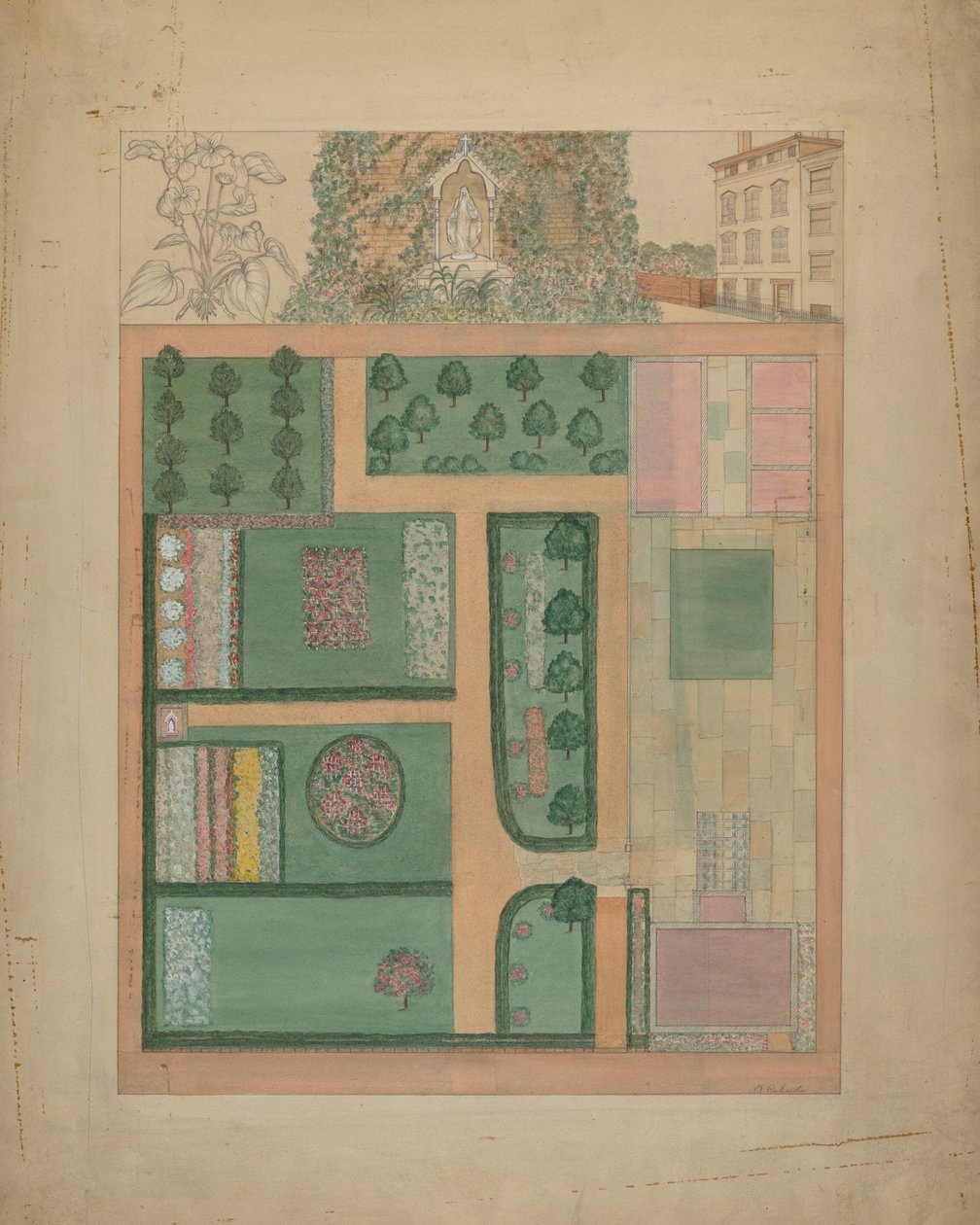 Parmentier Grounds, c. 1936. av Virginia Richards