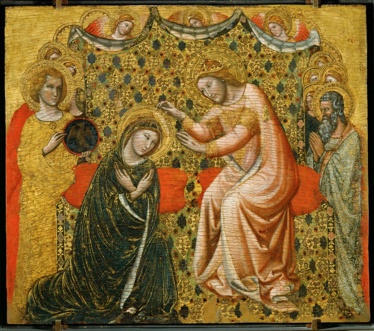 Kröning av Jungfru Maria... av Vitale da Bologna