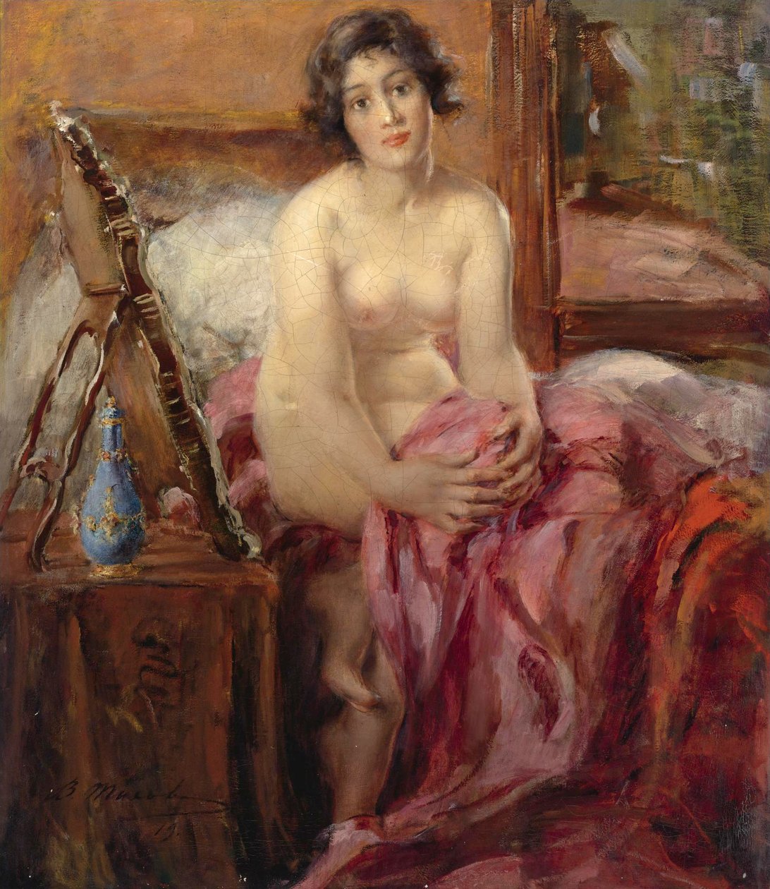 Nude Portrait av Vitaly Gavrilovitsj Tichov
