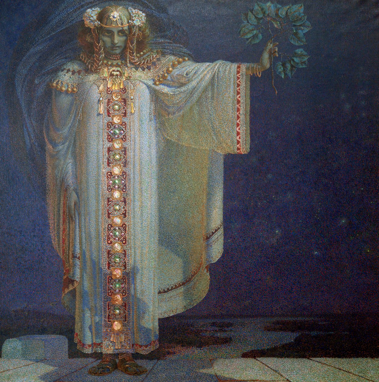Profetessan Libuse, 1893 av Vítězslav Karel Mašek