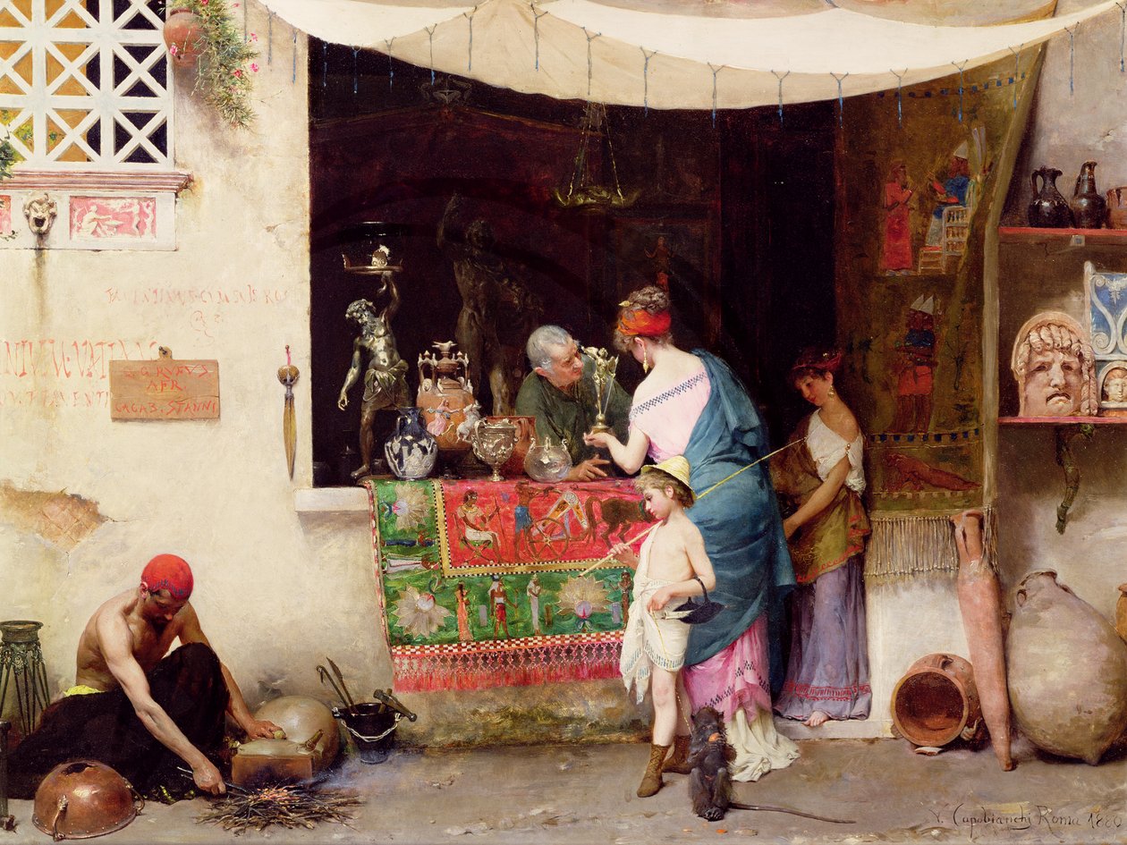 Hos Antikvarien, 1880 av Vitorio Capobianchi