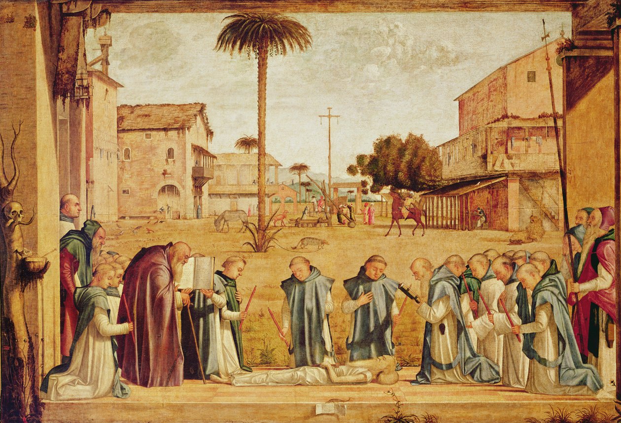Begravning av S:t Hieronymus, c.1507-9 av Vittore Carpaccio