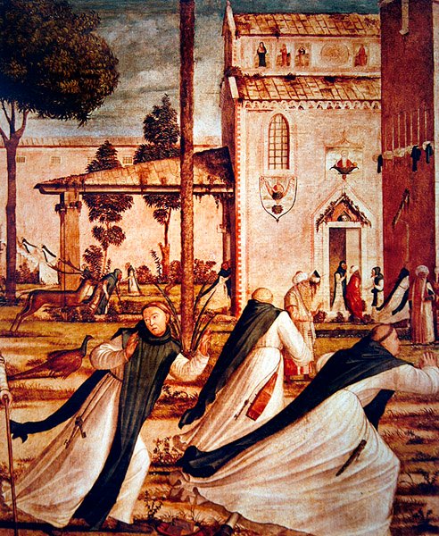 Detalj av St. Jerome som tämjer lejonet, ca 1501-09 av Vittore Carpaccio