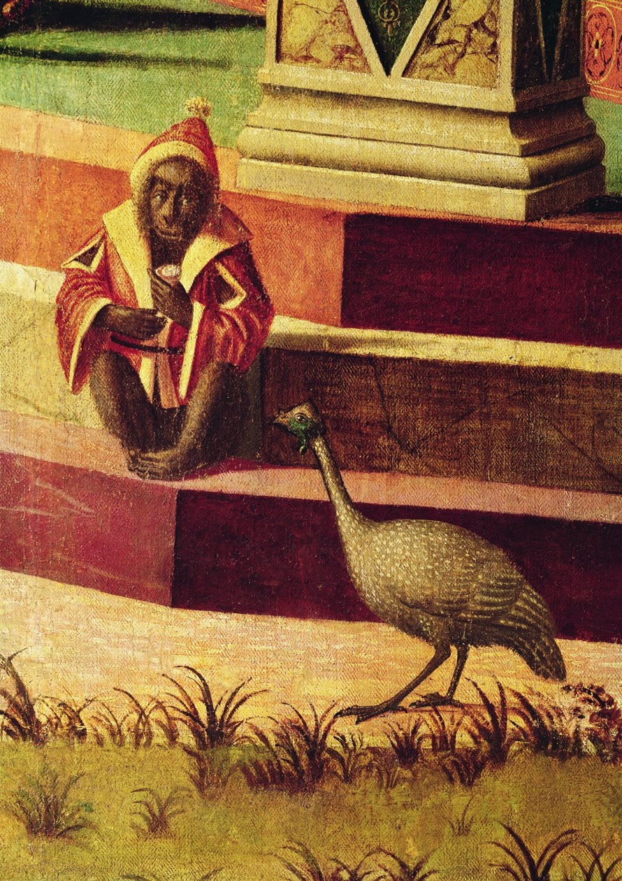 Detalj av de engelska ambassadörernas återkomst, från St. Ursula-cykeln, c.1490-96 (detalj av 51114) av Vittore Carpaccio