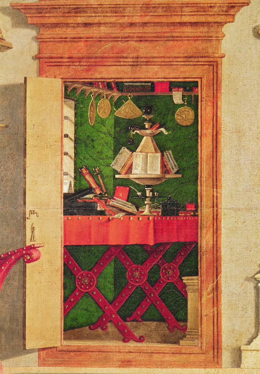 Detalj av visionen av St. Augustine, c.1502-08 (detalj av 932) av Vittore Carpaccio