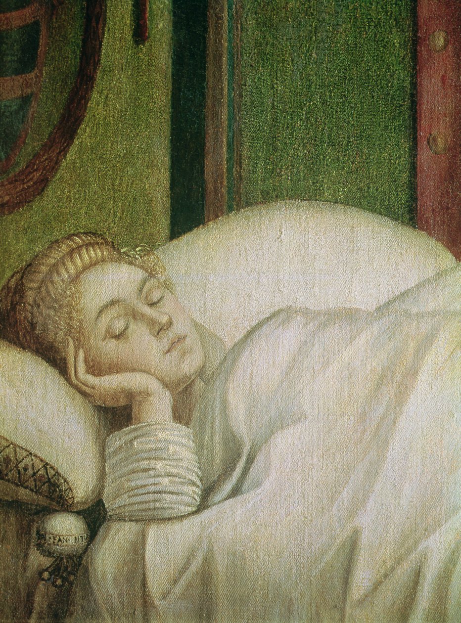 Dream of St. Ursula, 1495 (tempera på duk) (se 686 för hela bilden) av Vittore Carpaccio