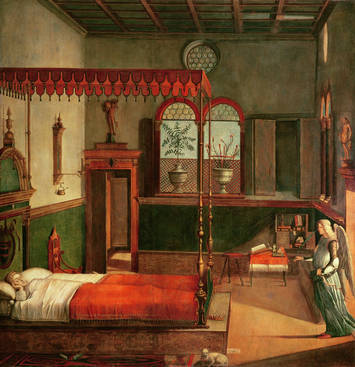 Dream of St.Ursula, 1495 (tempera på duk) (se 156167 för detaljer) av Vittore Carpaccio