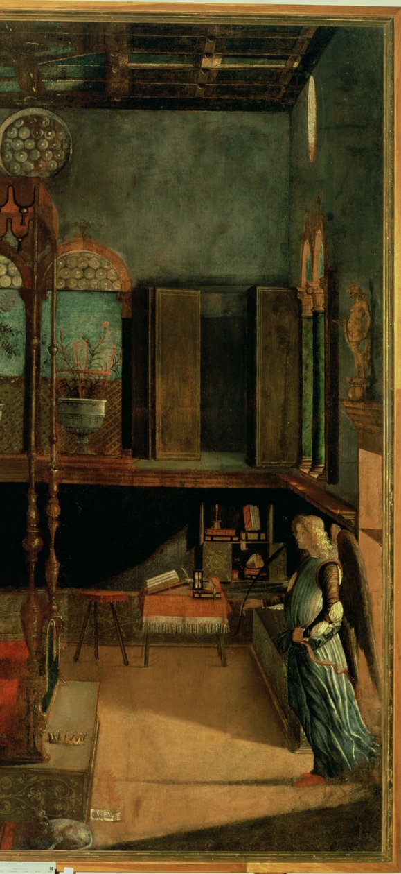 Dream of St.Ursula, 1495 tempera på dukdetalj av 686 av Vittore Carpaccio