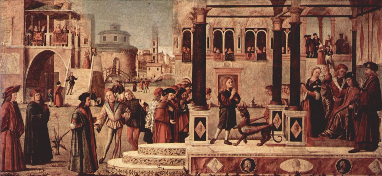 Gemäldezyklus der Kapelle der Scuola di San Giorgio degli Schiavoni av Vittore Carpaccio
