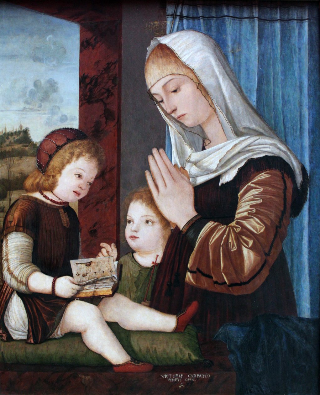 Madonna mit Kind und Johannesknaben  av Vittore Carpaccio