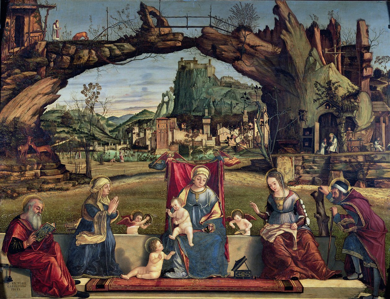 Helig konversation, ca 1500 (för detaljer se 84003) av Vittore Carpaccio
